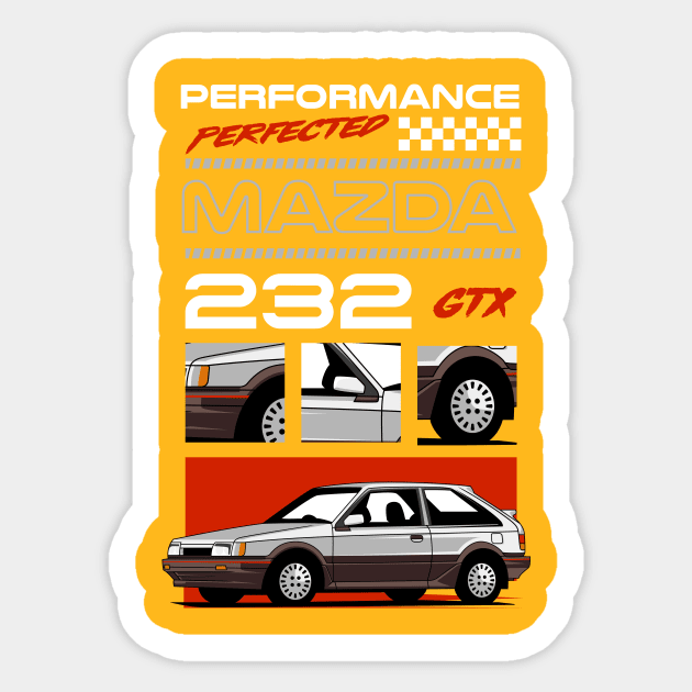 Mazda 323 GTX Perfect Performance Sticker by Harrisaputra
